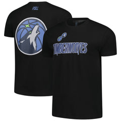 Minnesota Timberwolves FISLL Unisex Oversize Logo T-Shirt Black - NBA