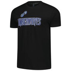 Minnesota Timberwolves FISLL Unisex Oversize Logo T-Shirt Black - NBA