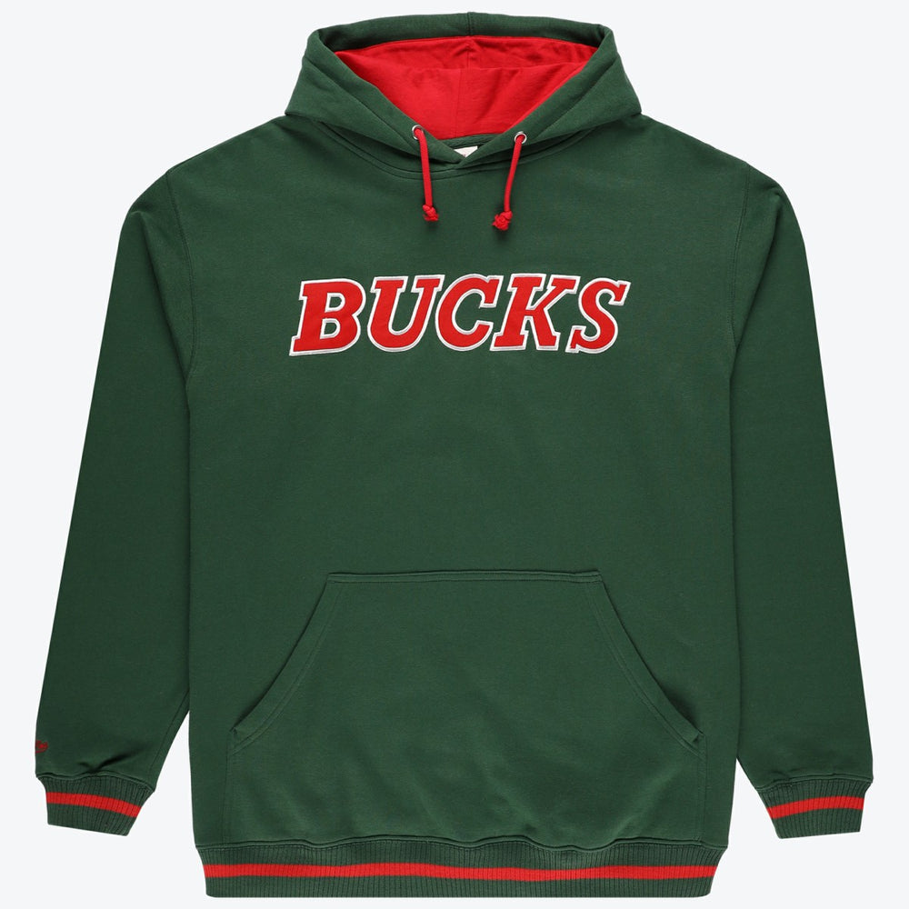 Milwaukee Bucks Hardwood Classics Big & Tall Hoodie Hunter Green - NBA