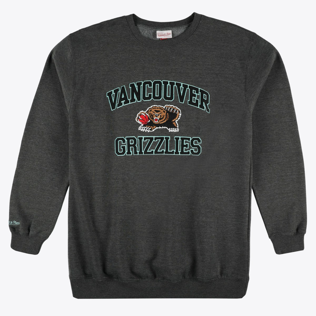 Memphis Grizzlies Hardwood Classics Big & Tall Crewneck Sweatshirt Heather Charcoal - NBA