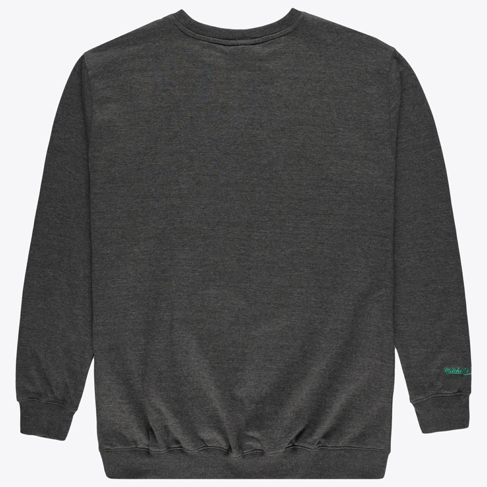 Milwaukee Bucks Hardwood Classics Big & Tall Crewneck Sweatshirt Heather Charcoal - NBA