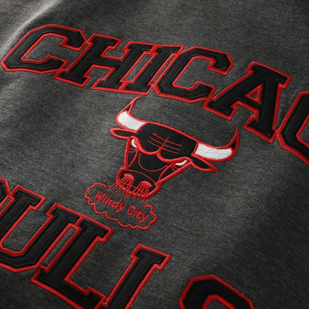 Chicago Bulls Hardwood Classics Big & Tall Crewneck Sweatshirt Heather Charcoal - NBA