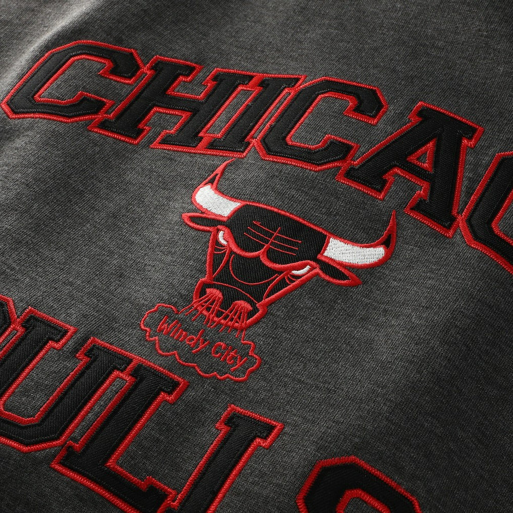 Chicago Bulls Hardwood Classics Big & Tall Crewneck Sweatshirt Heather Charcoal - NBA