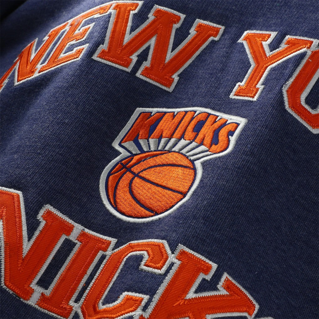 New York Knicks Hardwood Classics Big & Tall Crewneck Sweatshirt Heather Blue - NBA