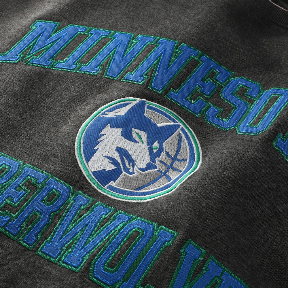 Minnesota Timberwolves Hardwood Classics Big & Tall Crewneck Sweatshirt Heather Charcoal - NBA