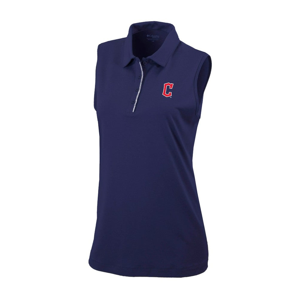Cleveland Guardians Columbia Women's Tend The Ball Sleeveless Polo - MLB