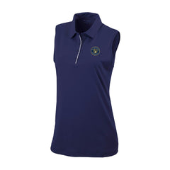 Milwaukee Brewers Columbia Women's Tend The Ball Sleeveless Polo - MLB