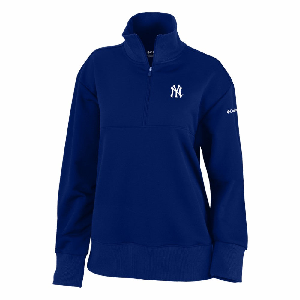 New York Yankees Columbia Women's Birchwood Hills Quarter-Zip Pullover - MLB