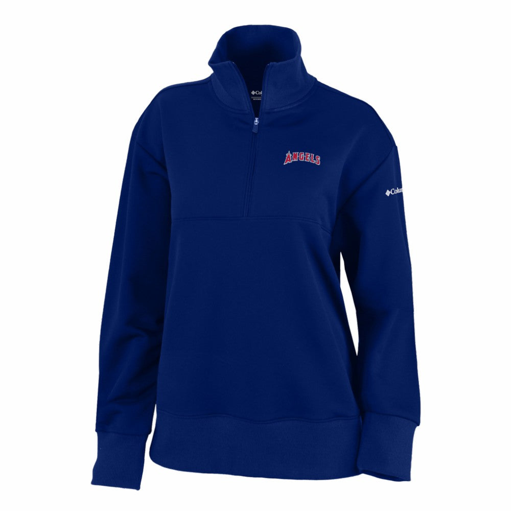 Los Angeles Angels Columbia Women's Birchwood Hills Quarter-Zip Pullover - MLB