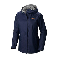 Houston Astros Columbia Women's Arcadia II Omni-Tech Full-Zip Hoodie Rain Jacket - MLB
