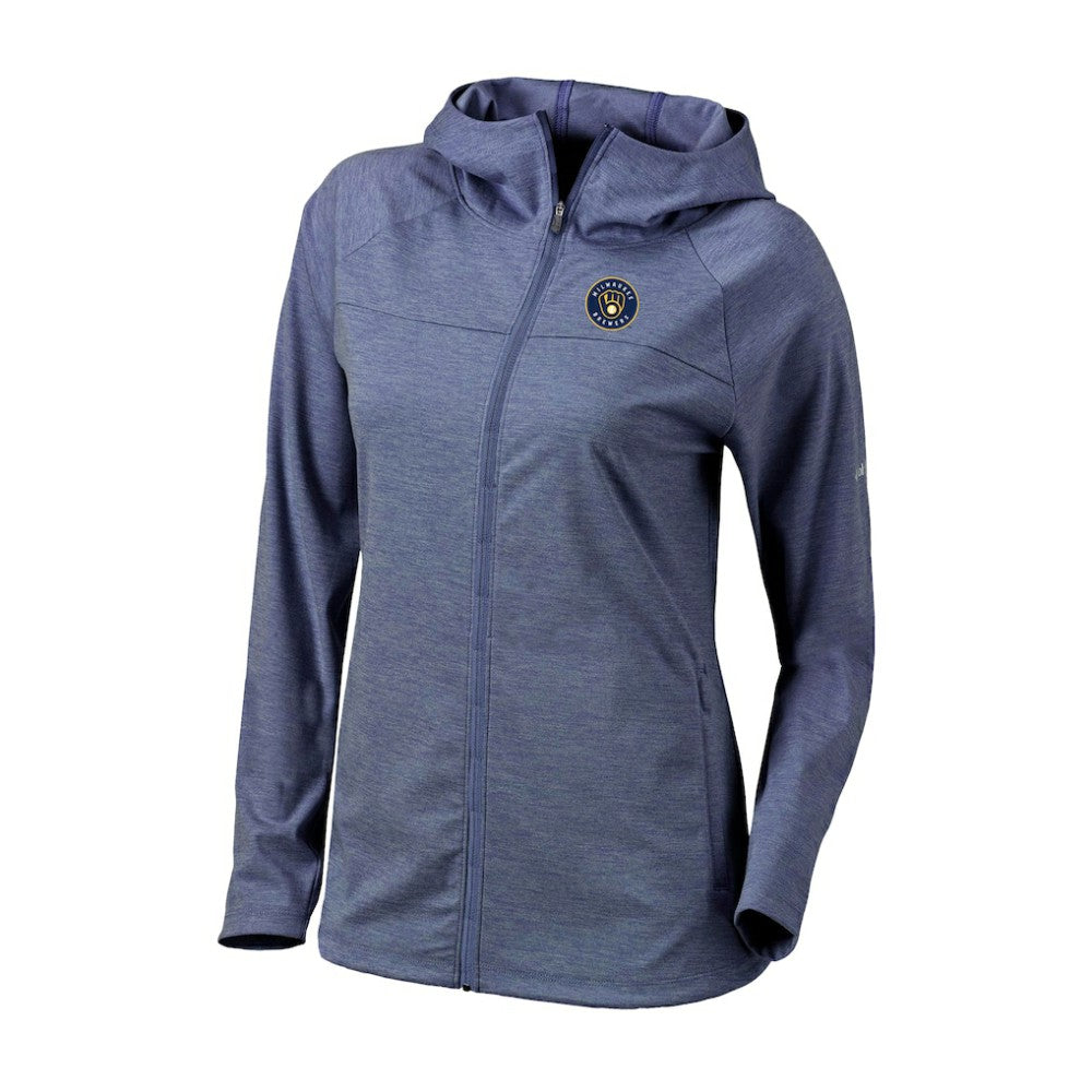 Milwaukee Brewers Columbia Women's Half Shot Full-Zip Hoodie - MLB