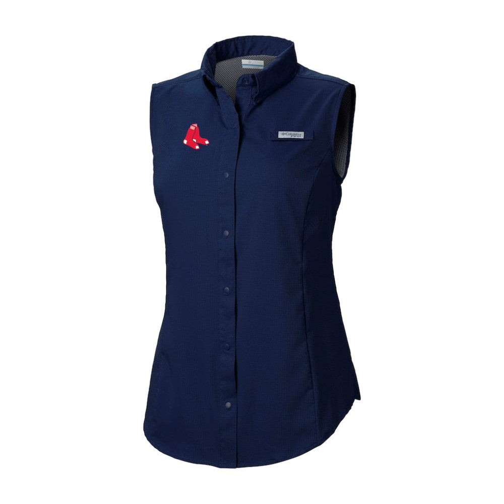 Boston Red Sox Columbia Women's Tamiami Sleeveless Shirt - MLB