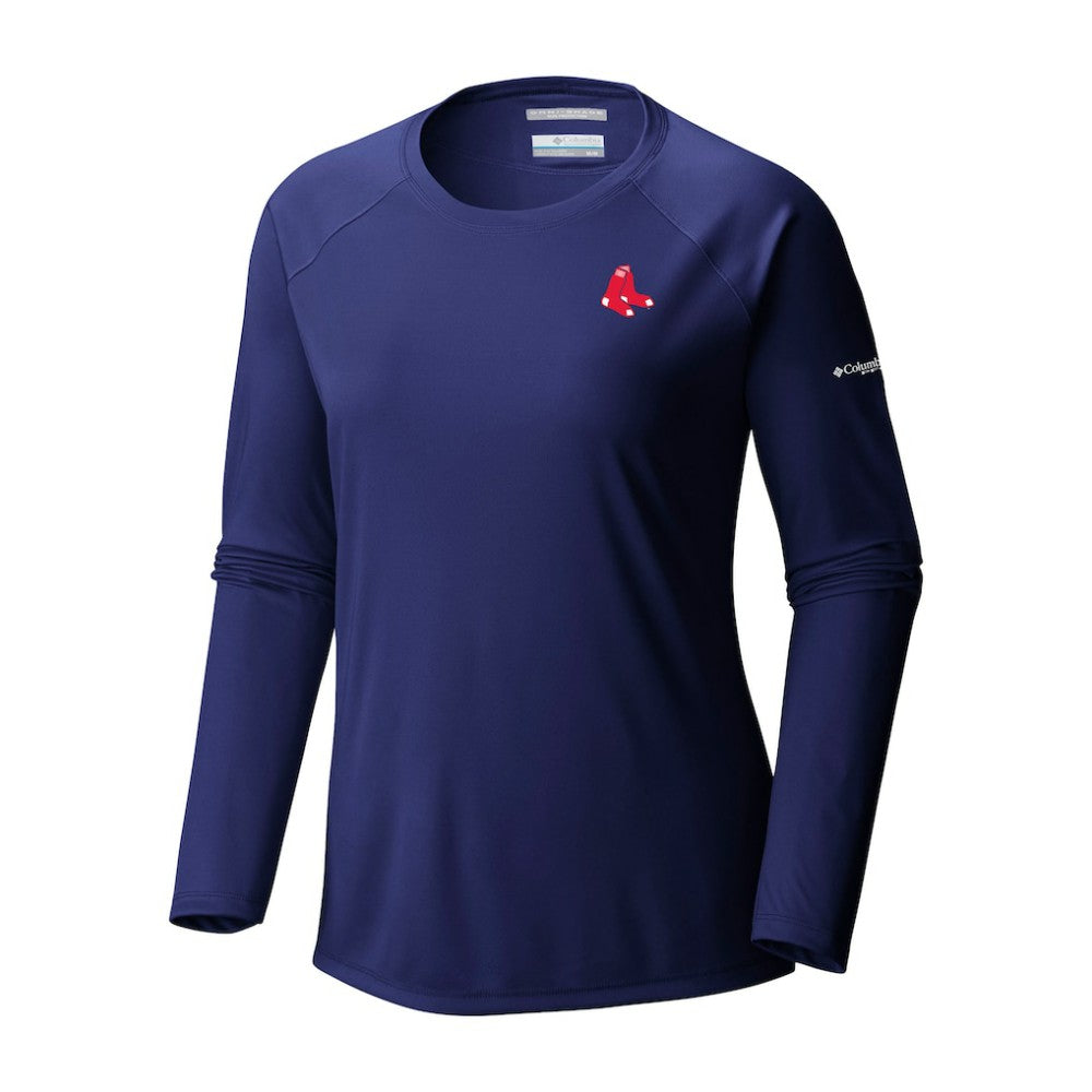 Boston Red Sox Columbia Tidal Tee II Long Sleeve T-Shirt - MLB