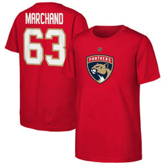 Brad Marchand Florida Panthers Youth Player Name & Number T-Shirt - Red - NHL