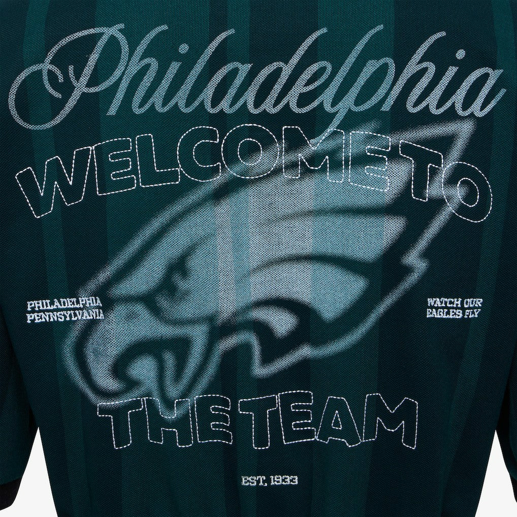 Philadelphia Eagles Off Season Women's Rugby T-Shirt Midnight Green | NFL