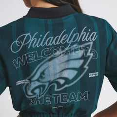 Philadelphia Eagles Off Season Women's Rugby T-Shirt Midnight Green | NFL
