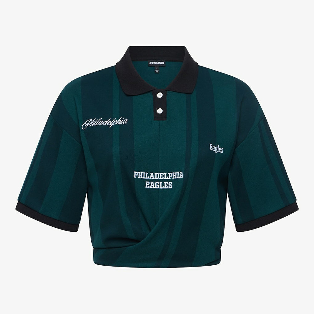 Philadelphia Eagles Off Season Women's Rugby T-Shirt Midnight Green | NFL