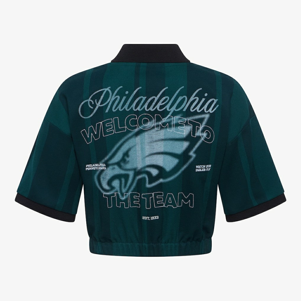Philadelphia Eagles Off Season Women's Rugby T-Shirt Midnight Green | NFL