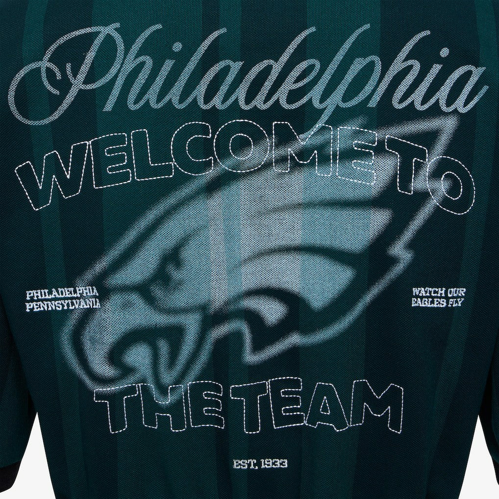 Philadelphia Eagles Off Season Women's Rugby T-Shirt Midnight Green | NFL