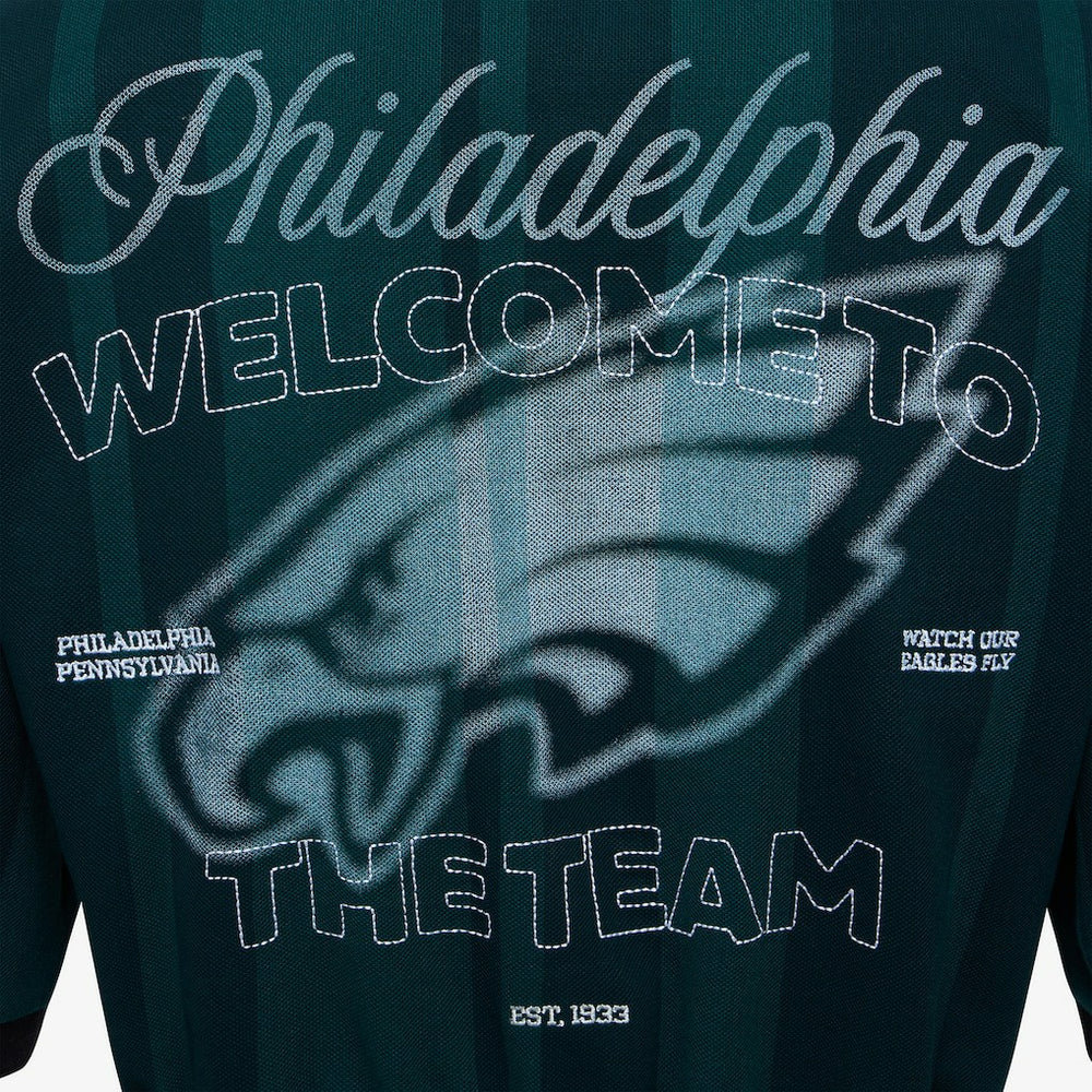 Philadelphia Eagles Off Season Women's Rugby T-Shirt Midnight Green | NFL