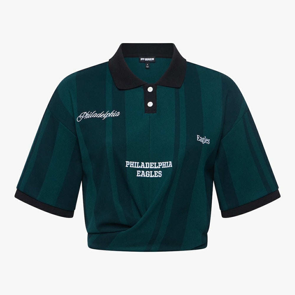 Philadelphia Eagles Off Season Women's Rugby T-Shirt Midnight Green | NFL