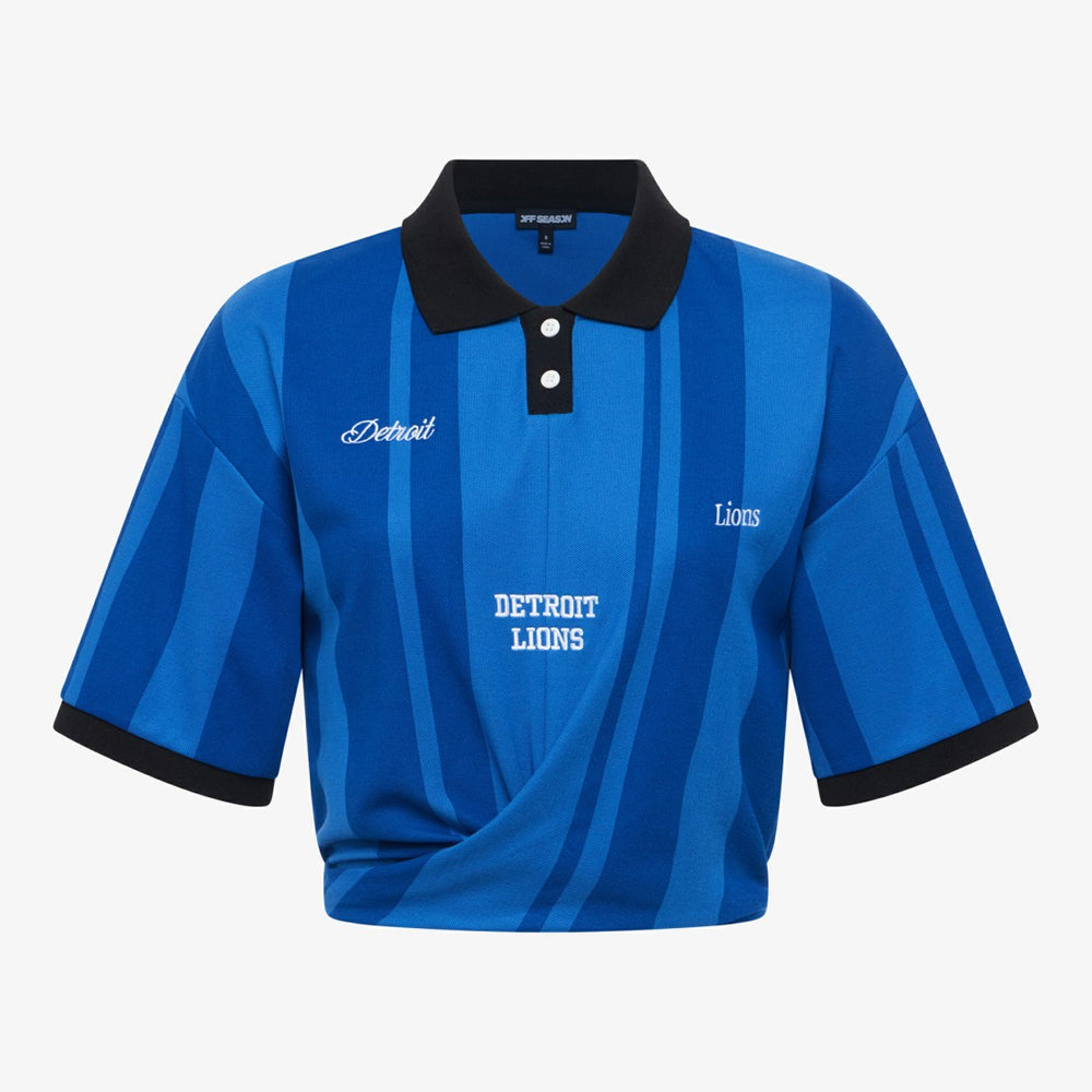 Detroit Lions Off Season Women's Rugby T-Shirt Blue | NFL