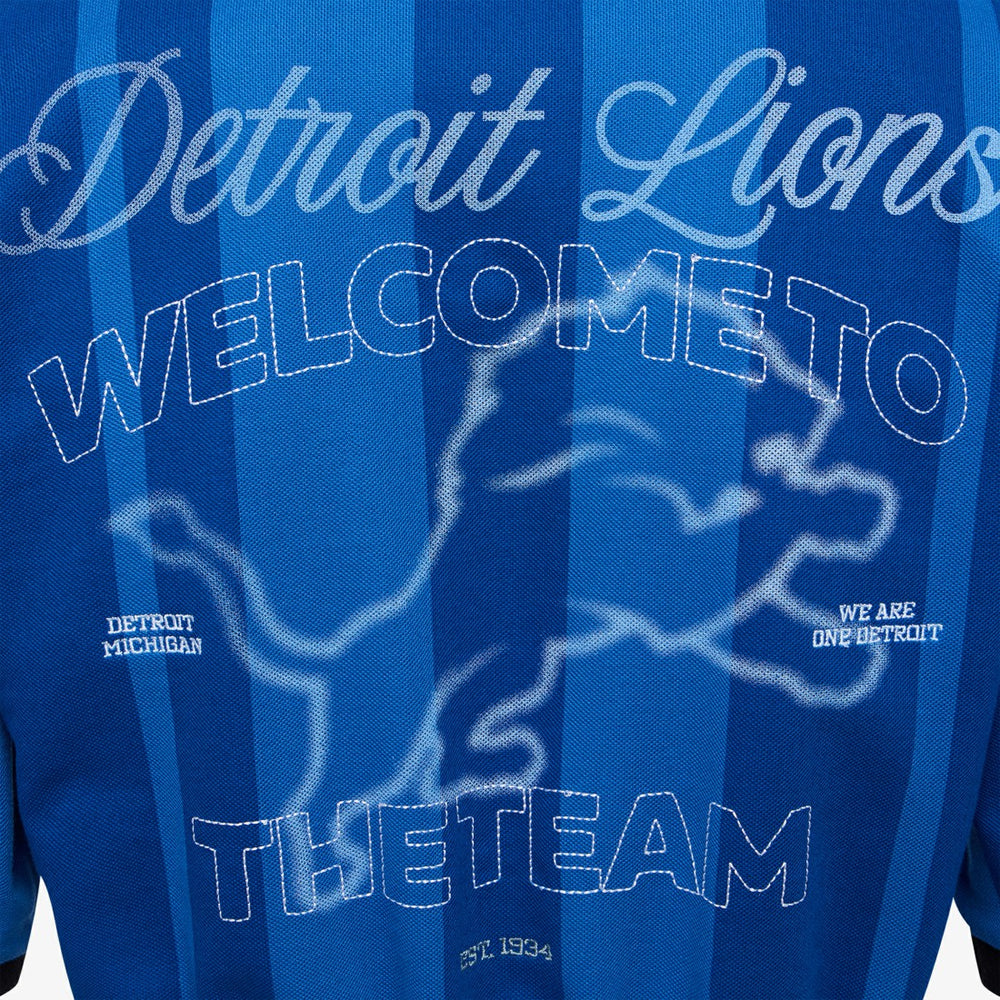 Detroit Lions Off Season Women's Rugby T-Shirt Blue | NFL