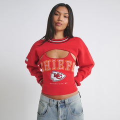 Kansas City Chiefs Off Season Women's Fleece Shrug Cami Red | NFL