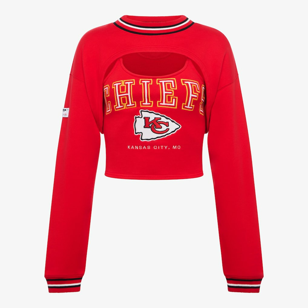 Kansas City Chiefs Off Season Women's Fleece Shrug Cami Red | NFL