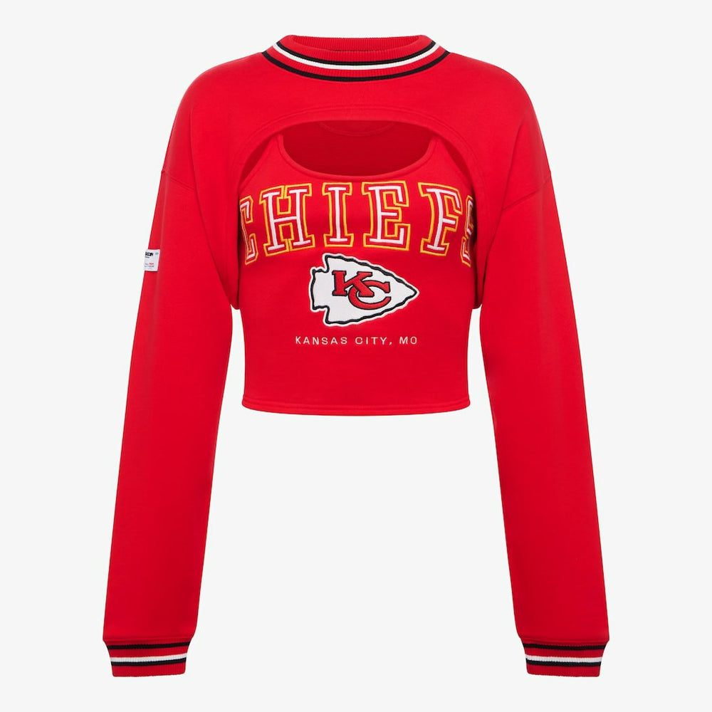Kansas City Chiefs Off Season Women's Fleece Shrug Cami Red | NFL