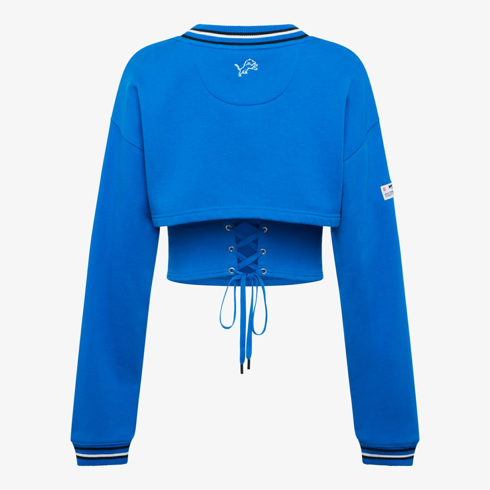 Detroit Lions Off Season Women's Fleece Shrug Cami Blue | NFL