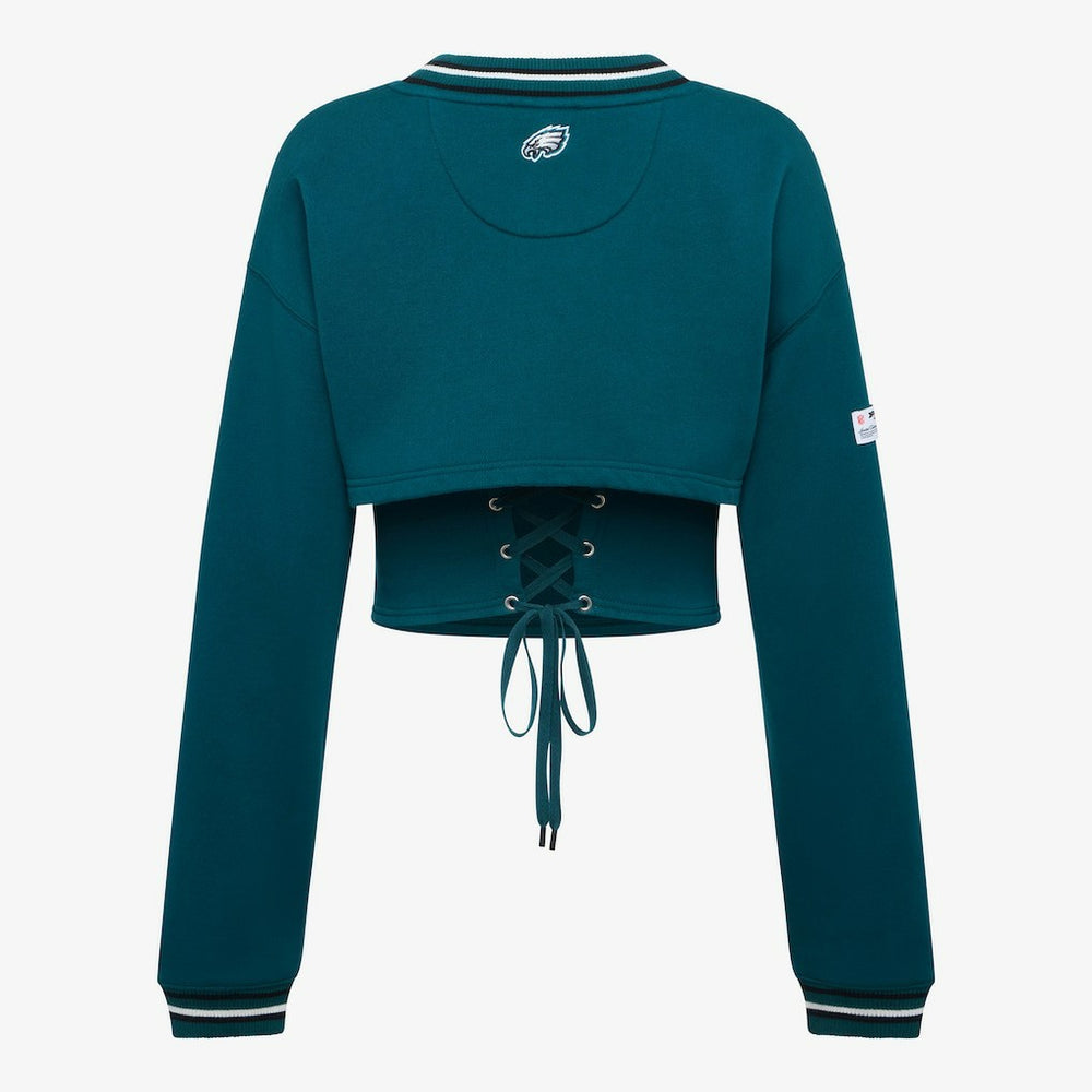 Philadelphia Eagles Off Season Women's Fleece Shrug Cami Midnight Green | NFL