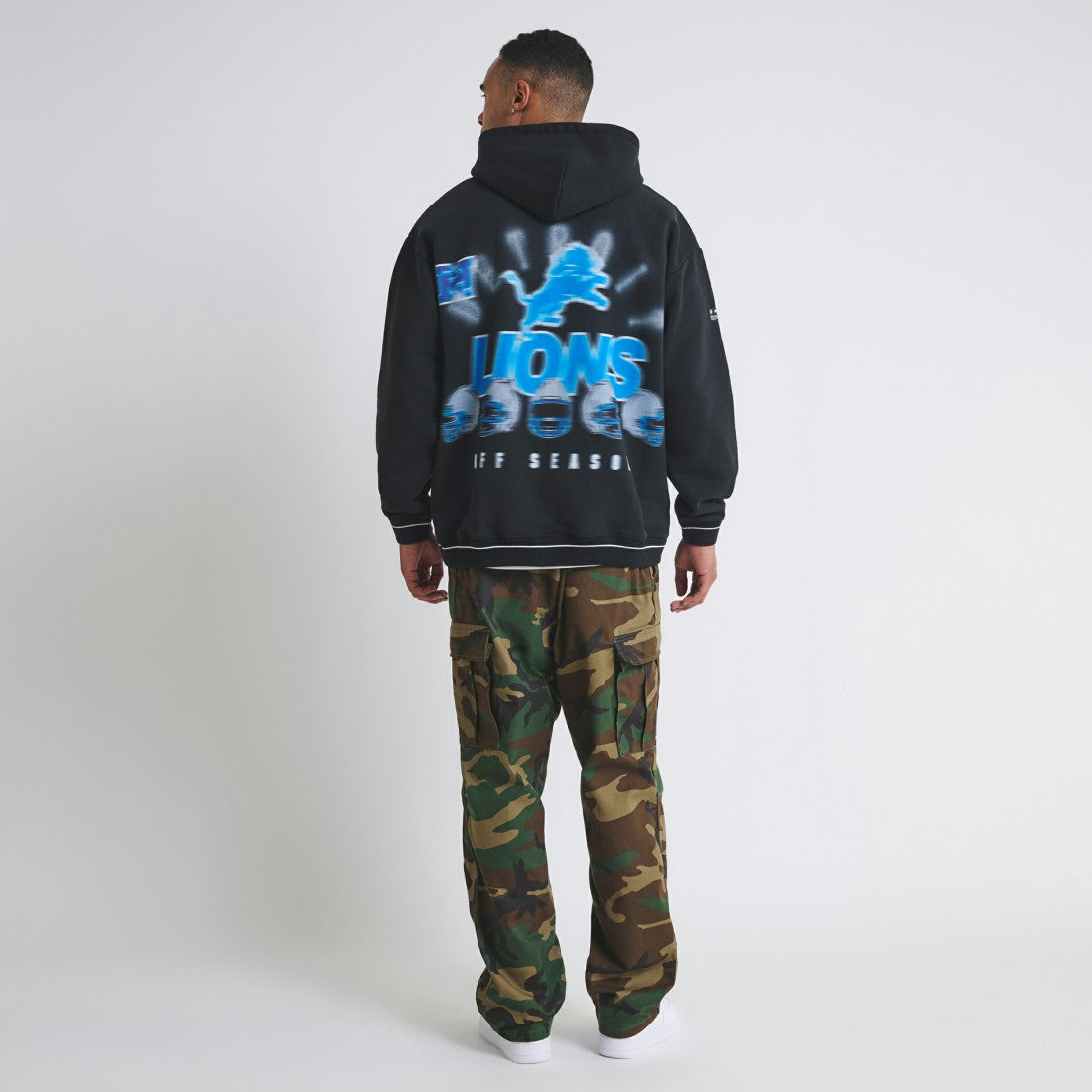 Detroit Lions Off Season Unisex Hoodie Black | NFL