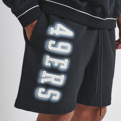 San Francisco 49ers Off Season Unisex Fleece Shorts Black | NFL
