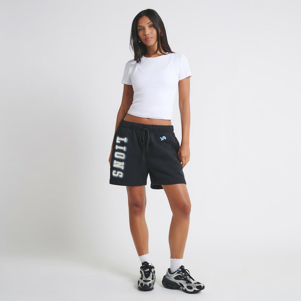 Detroit Lions Off Season Unisex Fleece Shorts Black | NFL
