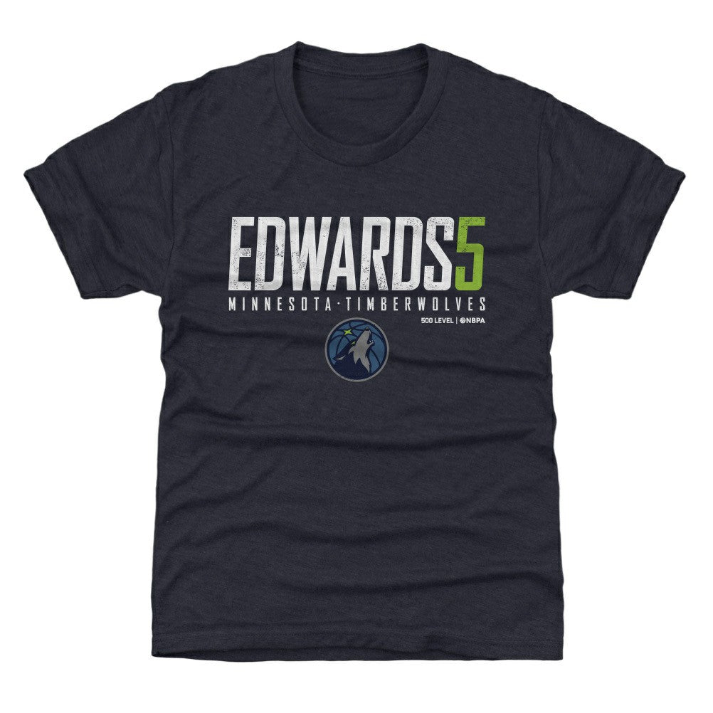 Anthony Edwards Minnesota Timberwolves 500 Level Youth Elite T-Shirt Navy - NBA