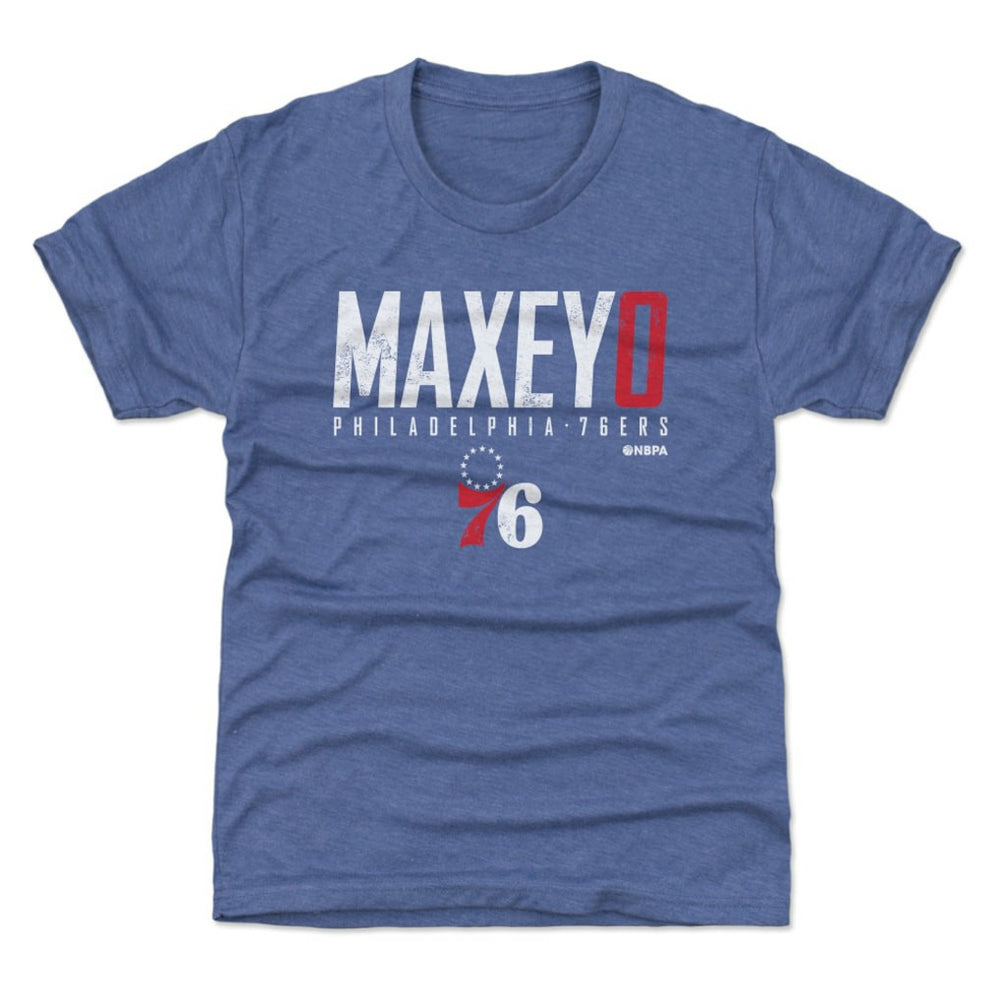 Tyrese Maxey Philadelphia 76ers 500 Level Youth Elite T-Shirt Royal - NBA