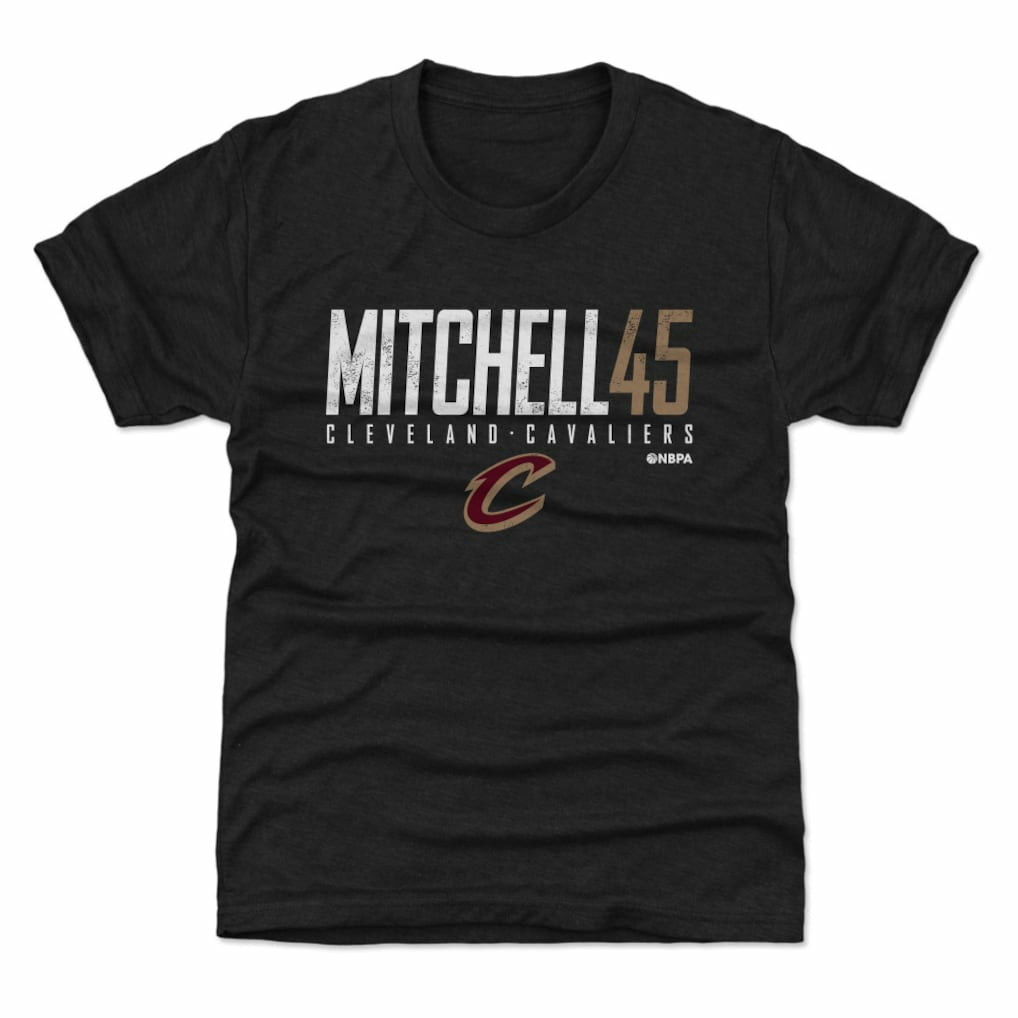 Donovan Mitchell Cleveland Cavaliers 500 Level Youth Elite T-Shirt Black - NBA