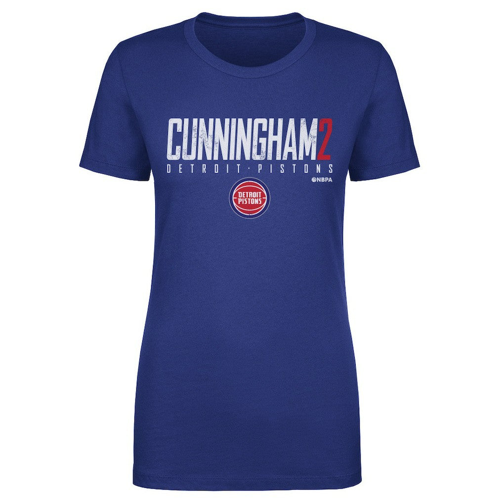 Cade Cunningham Detroit Pistons 500 Level Women's Elite T-Shirt Blue - NBA