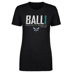 LaMelo Ball Charlotte Hornets 500 Level Women's Elite T-Shirt Black - NBA