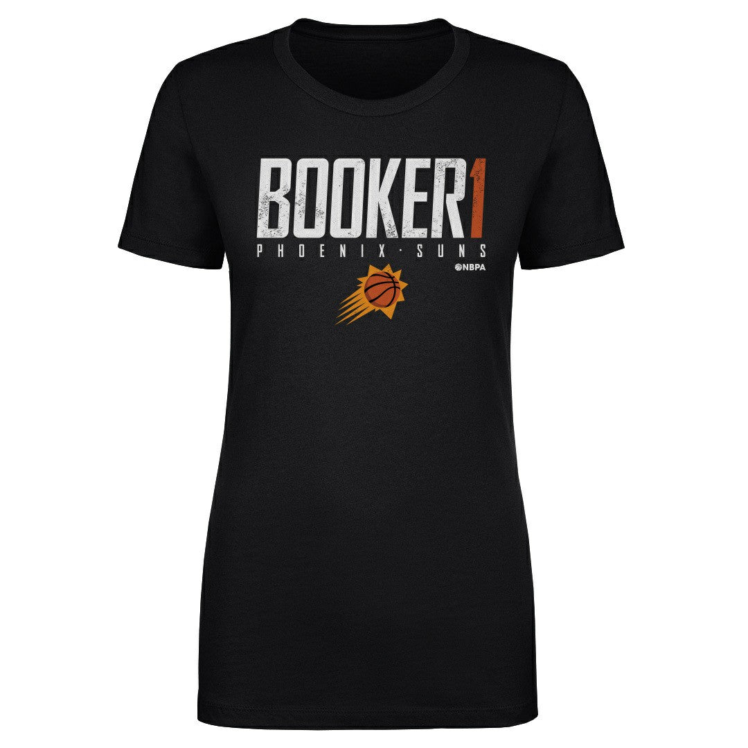 Devin Booker Phoenix Suns 500 Level Women's Elite T-Shirt Black - NBA