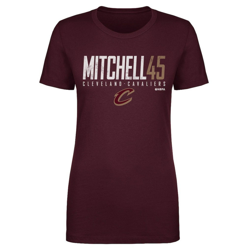 Donovan Mitchell Cleveland Cavaliers 500 Level Women's Elite T-Shirt Wine - NBA
