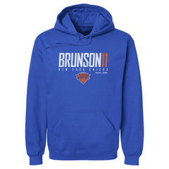 Jalen Brunson New York Knicks 500 Level Elite Pullover Hoodie Blue - NBA