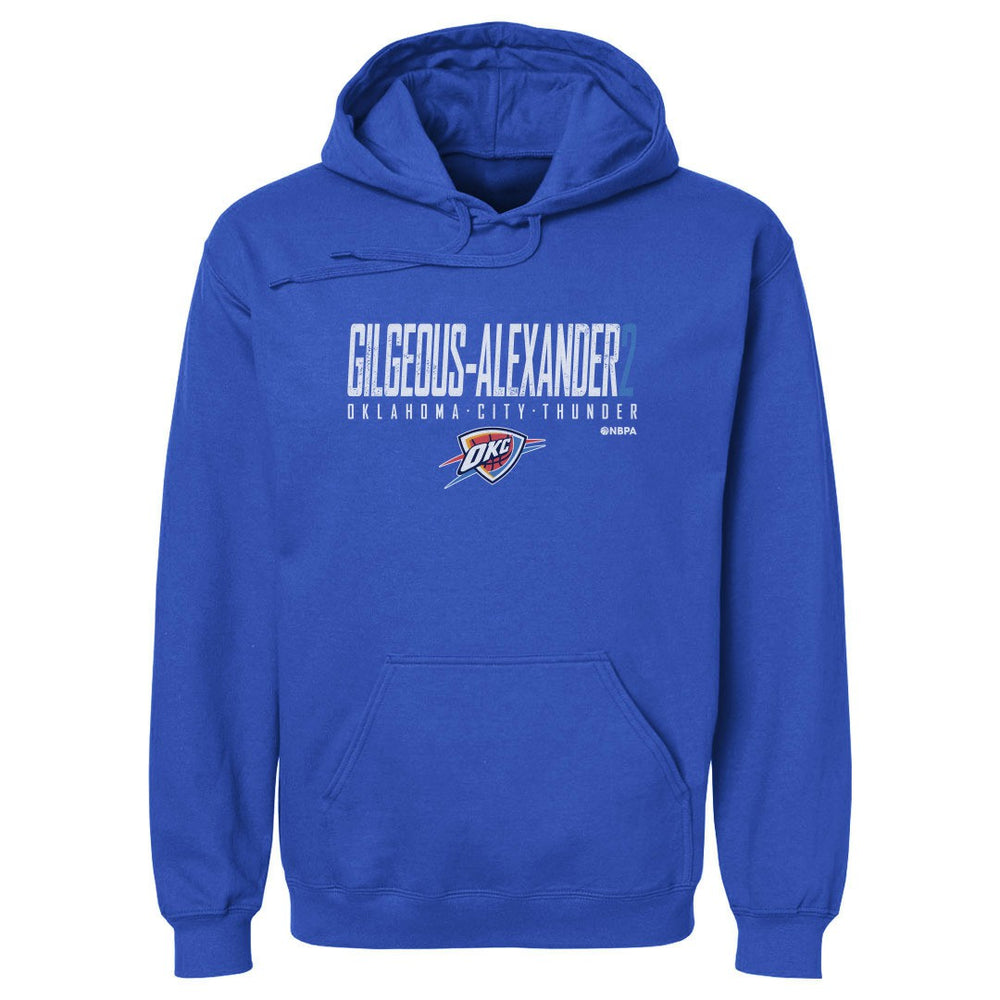 Shai Gilgeous-Alexander Oklahoma City Thunder 500 Level Elite Pullover Hoodie Blue - NBA