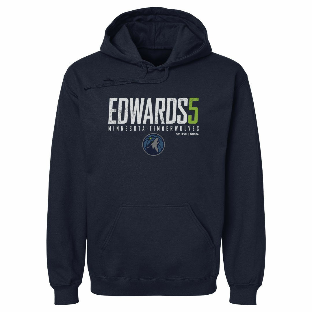Anthony Edwards Minnesota Timberwolves 500 Level Elite Pullover Hoodie Navy - NBA