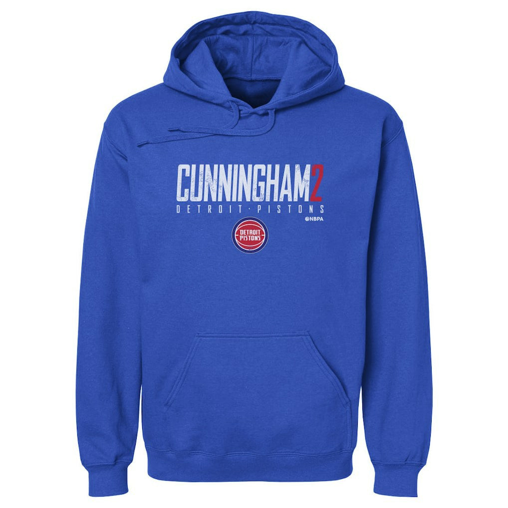 Cade Cunningham Detroit Pistons 500 Level Elite Pullover Hoodie Blue - NBA