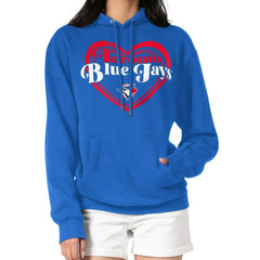 Toronto Blue Jays G-III 4Her by Carl Banks Women's Double Heart Fleece Pullover Hoodie - MLB