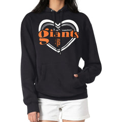 San Francisco Giants G-III 4Her by Carl Banks Women's Double Heart Fleece Pullover Hoodie - MLB