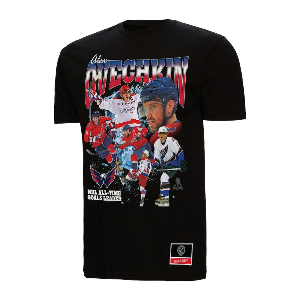 Alexander Ovechkin Washington Capitals Mitchell & Ness NHL All-Time Leading Goal Scorer Graphic T-Shirt - Black - NHL