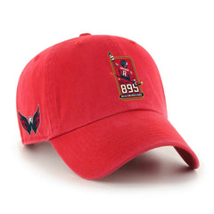 Alexander Ovechkin Washington Capitals '47 895 Most Goals of All Time Clean Up Adjustable Hat - Red - NHL
